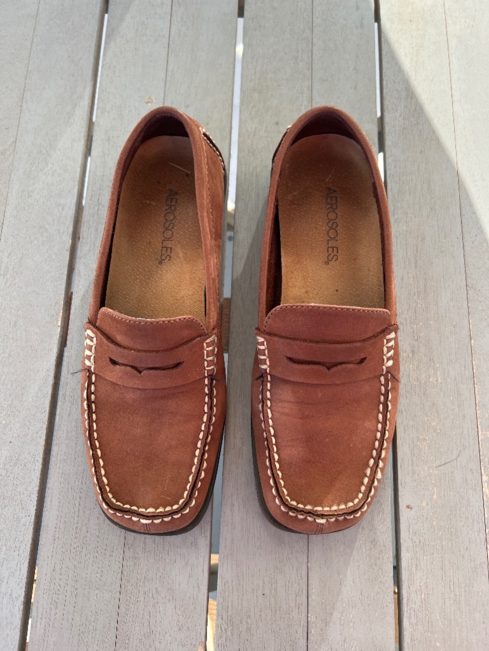 Aerosols Tan Brown loafers